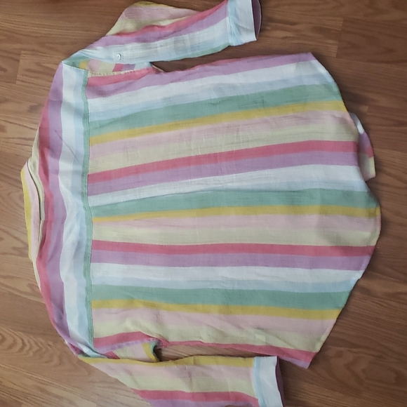 Torrid Rainbow Button Down Top - Picture 9 of 9